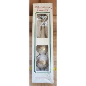 Christmas Classics Hand Decorated Large Christmas Ornament Made in Romania